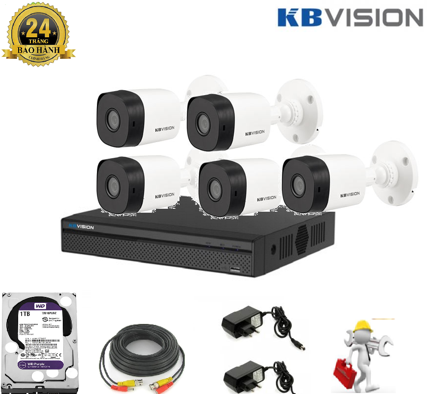 Trọn Bộ 5 Camera 2.0 KBVISiON KX-2011S4