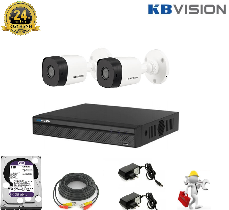 Trọn Bộ 2 Camera KBVISION 2.0 KX-2011S4