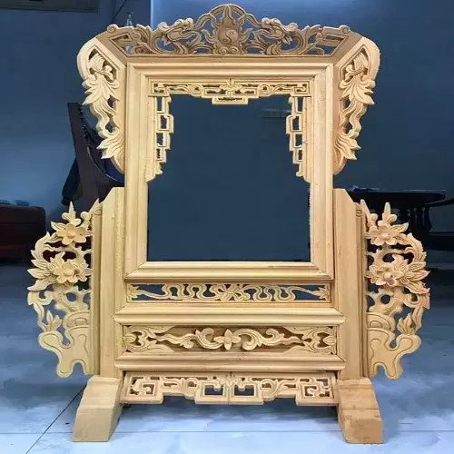 Khung ảnh thờ gỗ mít cao 50cm