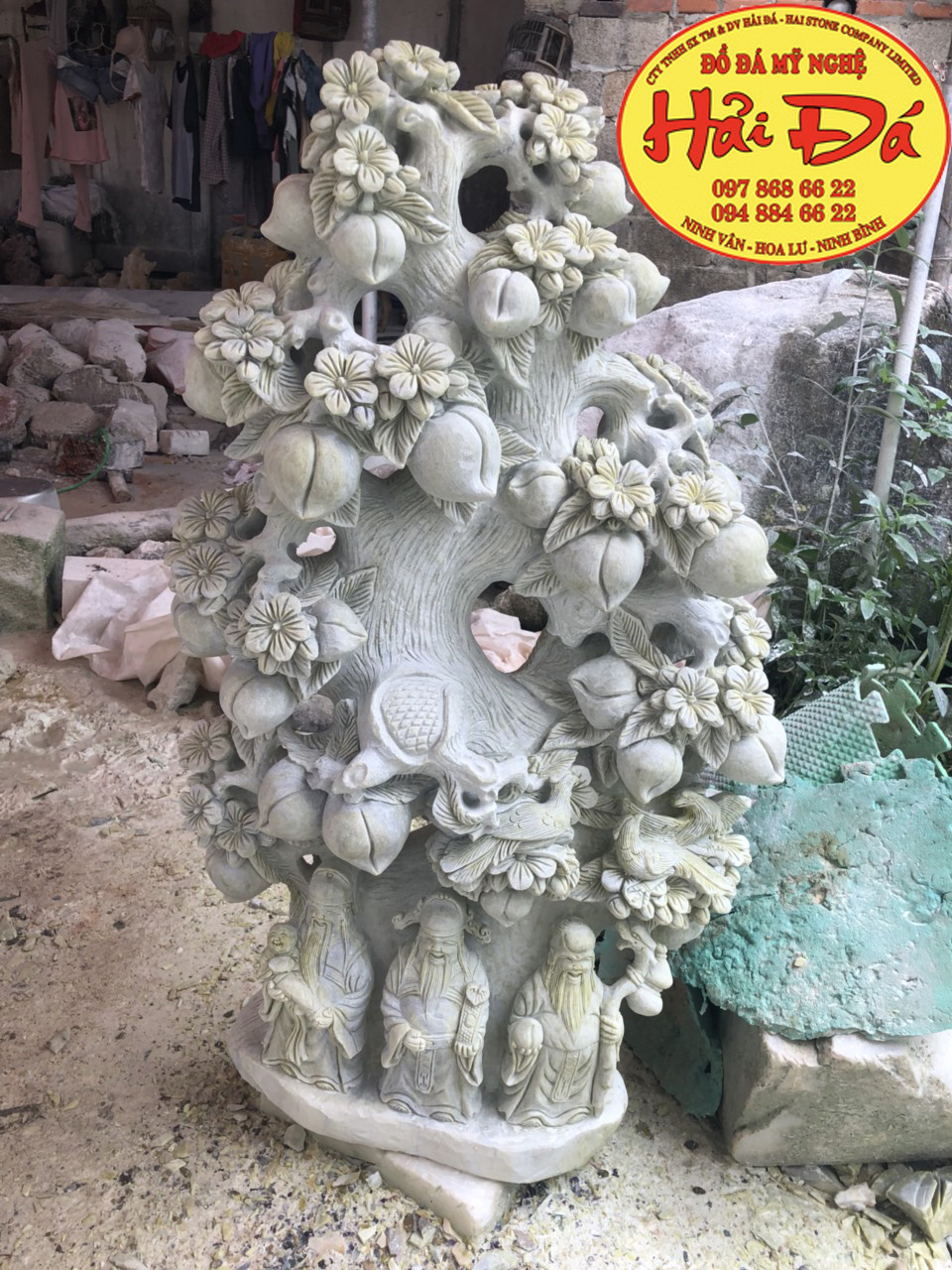 Tam Đa Tọa Gốc Tiên Đào Xanh Ngọc Lục Yên DPT-39