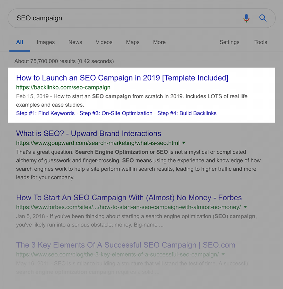 9.2 google rankings for seo campaign