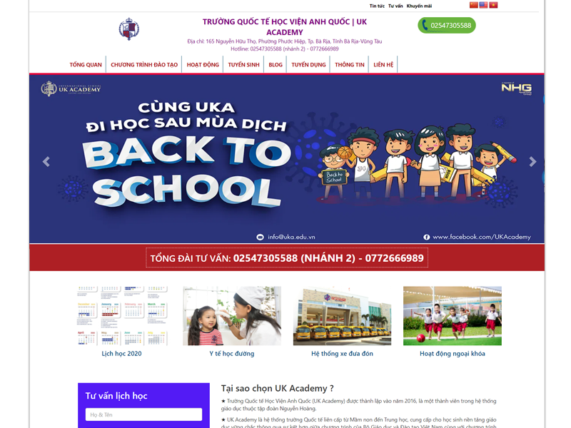 Thiết kế web trường học giá rẻ
